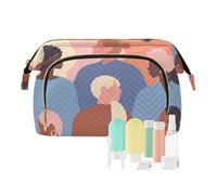 FRODOTGV Neceser de viaje con cremallera para mujer, diferentes rostros, diferentes étnicos, Las mujeres diversas se enfrentan a diferentes etnias, 1 Size