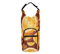 FRODOTGV Portabotellas de agua con rodajas de limón amarillo, varios tamaños, para caminar, senderismo, equipo de botellas de agua, mochila, se adapta a botellas de 20/24/32/40 onzas