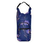 FRODOTGV Purple Wildflowers - Bolsa pequeña con soporte para botella de agua, versátil para senderismo, soporte para botellas de agua, se adapta a botellas de 20/24/32/40 onzas