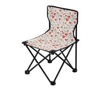 FRODOTGV San Valentín Florals - Sillas plegables para campamento, ultraligeras, incluye bolsa de transporte, silla de pesca para pesca y pesca