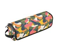 FRODOTGV Seashells - Bolsa de viaje para herramientas de pelo de diferentes formas y estrellas de mar para mujer, bolsas planas abiertas de gran capacidad con alfombrilla resistente al calor para