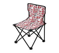 FRODOTGV Silla compacta de campamento con diseño de árbol de San Valentín, bolsa de transporte incluida, silla de césped para pesca en hielo, pesca en hielo
