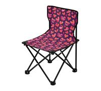 FRODOTGV Silla de campamento compacta con labios y corazones para San Valentín, ultraligera, portátil, para viajes, con bolsa de transporte, sillas de césped para adultos, resistente, para camping