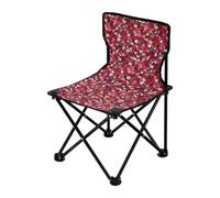 FRODOTGV Silla de campamento plegable con diseño de corazón de San Valentín, ultraligera, portátil, con bolsa de transporte, sillas al aire libre para picnic y picnic