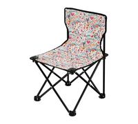 FRODOTGV Sillas de camping con diseño de gnomo de corazón de San Valentín, con diseño de flores de San Valentín, sillas portátiles ultraligeras para adultos, bolsa de transporte incluida, silla de
