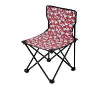 FRODOTGV Sillas de camping portátiles con diseño de gnomo de corazón de San Valentín para adultos, sillas portátiles ligeras para adultos con bolsa de transporte, silla de césped para picnic
