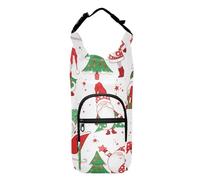 FRODOTGV Soporte para botella de agua con diseño de gnomos de árboles de Navidad para caminar, varios tamaños, bolsa de agua aislada, para botellas de 20/24/32/40 onzas