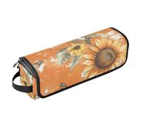 FRODOTGV Sweet Dahlia - Bolsa de viaje para herramientas para el cabello con alfombrilla extraíble resistente al calor, organizador de accesorios para el cabello, impermeable, rizador, estuche de