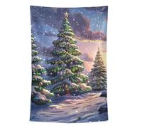FRODOTGV Tapices de árboles de Navidad para decoración de baño y baño, 152 x 101 cm