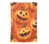 FRODOTGV Tapiz con estampado de calabazas y sonrisas, arte de pared para sala de estar, dormitorio, decoración del hogar, 152 x 101 cm