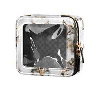 FRODOTGV Taxi Cars - Bolsa de maquillaje de viaje transparente blanca, 05, 1 Size