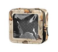 FRODOTGV Taxi Cars - Bolsa de maquillaje de viaje transparente blanca, 12, 1 Size