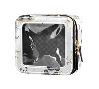 FRODOTGV Taxi Cars - Bolsa de maquillaje de viaje transparente blanca, 13, 1 Size