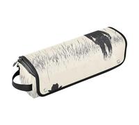 FRODOTGV Western Cowboy Boho Cactus Dream Catcher Western Town Hot Hair Tools Bolsa de viaje con almohadilla resistente al calor, organizador de alisadores de pelo de gran capacidad para rizador,