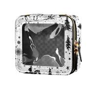 FRODOTGV Western Cowboy Cactus Botas Espuelas Bolsa de maquillaje de viaje transparente, 06, Talla única