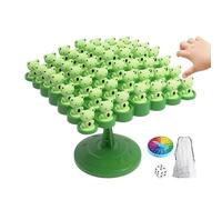 Frog Balance Game - Interactive Desk Toy, Funny Two Player Astronaut Balancing Tree with Colorful Pieces, Educational Game for Kids Girls Boys Adults Classroom Travel Playroom Daycare or Party