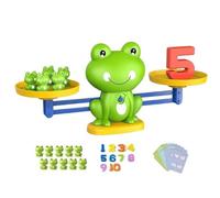 Frog Balance - Juguetes para contar matemáticas de 3 a 6 años, juego educativo de aprendizaje de números con escala y pesos, juguete preescolar interactivo para habilidades motoras finas (20 mini