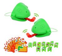 Frog Blow Tongue - Juegos interesantes para fiestas familiares, máscaras de rana que menean la lengua, tarjetas para lamer la lengua | para fiestas en casa, vacaciones, reuniones, empresas
