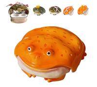 Frog Bluetooth Earbuds Case for AirPods, Cute Frog Design with 3D Cartoon Character Styles Protective Anti-Scratch Hard Cover for Men and Women (Yellow-C)