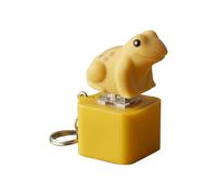 Frog Croaking Fidget Toy - Led Sensory Gadget | Compact Size Charm with Button Sound, Abs Mini Figure with Light Effect, Novelty Category Accessory, Home School Desk Fun for Students