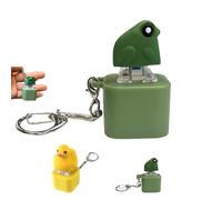 Frog Croaking Fidget Toy, Rechargeable Croaking Keychain Stress Reliever, Fun & Portable Anxiety Relief Duck Toy, Creative Animal Ornament, Portable Desk Stress Relief Gift (Frog)
