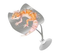 Frog Decorative Basking Leaf, Suction Cup Habitat Decorations, Professional Grade Climbing, High Contrast Natural Green Finish, Industrial Strength Suction Logic, Accessory for Geckos Turtles