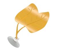 Frog Decorative Basking Leaf, Suction Cup Habitat Decorations, Professional Grade Climbing, High Contrast Natural Green Finish, Industrial Strength Suction Logic, Accessory for Geckos Turtles