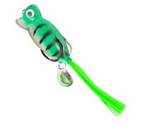 Frog Fishing Lures - 3.94 Inch Floating Silicone Bait | Silicone Artificial Freshwater Lure - Realistic Frog Shape for Pond Lake River Kayak Casting Fishing Beginners Experts