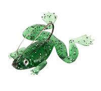 Frog Fishing Lures, Realistic Swimbait Top Water Bait, Soft Artificial Frog Lure for Saltwater Freshwater, Bass Fishing Accessory Trout Anglers in Rivers Lakes Coastal Waters