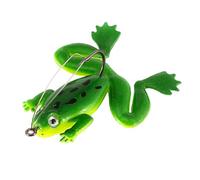 Frog Fishing Lures, Realistic Swimbait Top Water Bait, Soft Artificial Frog Lure for Saltwater Freshwater, Bass Fishing Accessory Trout Anglers in Rivers Lakes Coastal Waters