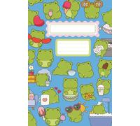 Frog Float Club: Blue Pastel Notebook for Journaling, Silly Doodles, and Chill Notes: Kawaii Frog Journal with Matte Softcover and 120 Lined Pages - ... Animal Fans, Gifts, and Soft Organization