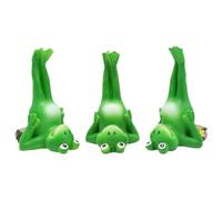 Frog Flower Pot, Resin Statue Set, 3.15x2.48x1.97 inches, Planter Hugger Decor, Inverted Animal Ornament, Mini Pot Holder, Cute Garden Accent, for Outdoor Patio Display, Plant Stand Decoration Use
