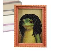 Frog Fridge Magnet | Wooden Cute Small Vintage Funny Home Supplies | Cheerful Atmosphere Vintage Frog Magnet,for Friends Kitchen Cabinet Christmas Carnival Halloween Winter Party Home Offices Window