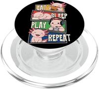 Frog Gamer Gaming Eat Sleep Play Repeat para niños PopSockets PopGrip para MagSafe