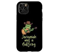 Frog Guitar Jeremiah Was Bullfrog Funny Diciendo Hombres, Mujeres Niños Carcasa para iPhone 11 Pro