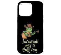 Frog Guitar Jeremiah Was Bullfrog Funny Diciendo Hombres, Mujeres Niños Carcasa para iPhone 15 Pro MAX