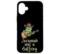 Frog Guitar Jeremiah Was Bullfrog Funny Diciendo Hombres, Mujeres Niños Carcasa para iPhone 16 Plus