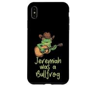 Frog Guitar Jeremiah Was Bullfrog Funny Diciendo Hombres, Mujeres Niños Carcasa para iPhone XS MAX