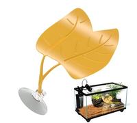 Frog Habitat Leaf Decor - Realistic Decorative Basking Suction Cup, Turtle Habitat Leaf Decorations, Climbing Resting Sleeping for Gecko Turtle Hermit Crab Lizard Chameleon Reptile Terrarium