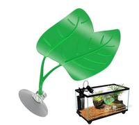 Frog Habitat Leaf Decor - Realistic Decorative Basking Suction Cup, Turtle Habitat Leaf Decorations, Climbing Resting Sleeping for Gecko Turtle Hermit Crab Lizard Chameleon Reptile Terrarium