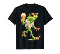 Frog Holding Icecream - Gafas de sol, diseño de rana Camiseta
