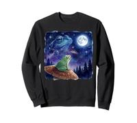 Frog Howling at The Moon Night Sky Animal Art Sudadera