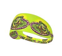 Frog in a Pond - Bandas elásticas antideslizantes que absorben el sudor para mujeres y hombres, diadema de entrenamiento para gimnasio, correr, yoga, tenis