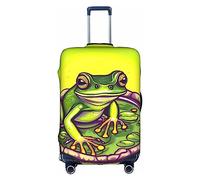Frog In A Pond - Funda para equipaje lavable y resistente a los arañazos, para equipaje de 18 a 32 pulgadas, Blanco, XL
