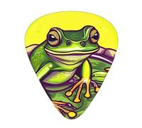 Frog In A Pondguitar - Juego de 12 púas de 3 grosores con funda para bajo, guitarra eléctrica y mucho más.