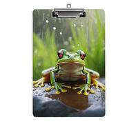 Frog in The Rain - Portapapeles acrílico A4 para planificar papeles, organizador de gran capacidad montado en la pared