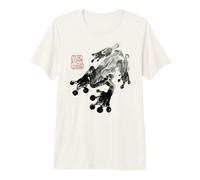 Frog Japanese Ink Wash Traditional Asian Art Camiseta Premium