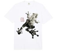 Frog Japanese Ink Wash Traditional Asian Art Comfort Colors Adult Heavyweight T-Shirt