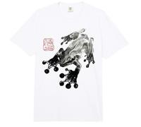 Frog Japanese Ink Wash Traditional Asian Art Comfort Colors Adult Heavyweight T-Shirt