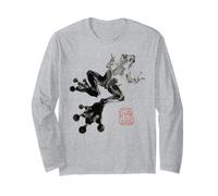 Frog Japanese Ink Wash Traditional Asian Art Manga Larga